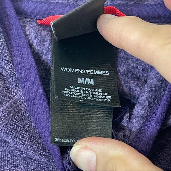 The North Face Women's Purple Fleece Jacket Size Medium - Picture 6 of 6